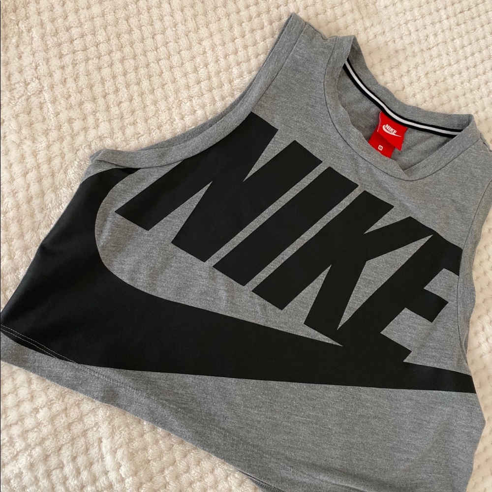 Gray Nike Crop Top